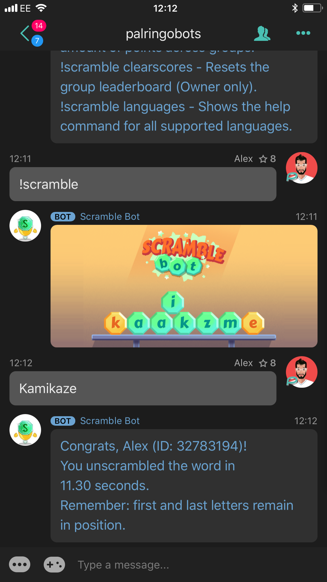 Scramble Bot